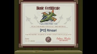 1945 Air Force Yakovlev Yak-130 Basic Certificate