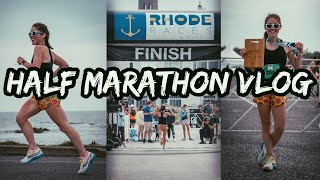 my first half marathon || vlog