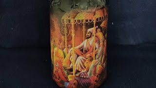 Chhatrapati Shivaji Maharaj Bootle Art /Bottle Painting #painting #youtubeshorts