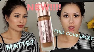 NEW MAKEUP REVOLUTION CONCEAL AND DEFINE FOUNDATION REVIEW| TANIAXO