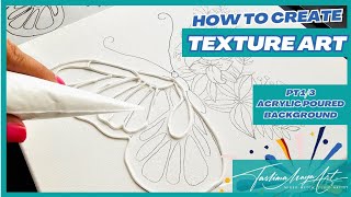 Create BEAUTIFUL Texture Art 🎨 🦋 for Beginners |Live Series pt 1/4 #taslimamayaart #texturedart #art