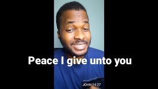 The Peace that Jesus gives explained in 1minute