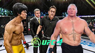 Bruce Lee vs Brock Lesnar - EA Sports UFC 4 - Bruce Lee Fight Club 🔥🐲