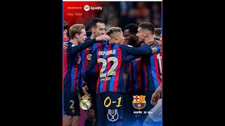 Barcelona Vs Real Madrid 1 - 0 || Highlight Goal 2023 (Copa Del Rey)