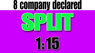 8 company announce dividend stocks split stock bonus and dividend 💰💯🤑🤑 67