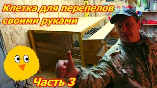 Клетка для перепелов своими руками часть 3