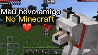 MEU NOVO CACHORRO❤️ MELHOR AMIGO MINECRAFT EM BUSCA DO ENDER DRAGON