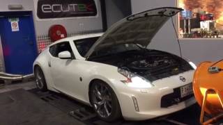 Nissan 370z drift car Dyno run ECUTEK | SAM PERFORMANCE UAE