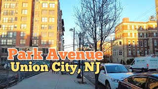 Walking on Park Avenue in Union City, New Jersey, USA | Weehawken border to West New York border