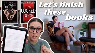 Finishing books i'm in the middle of | reading vlog