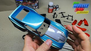 Revell 1971 Ford Mustang Mach1 Widebody Update 9 clear coat and interior paint