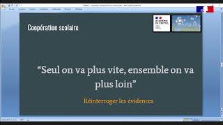 Forum de la persévérance scolaire : Présentation de la classe coopérative