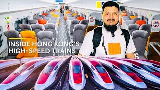 Hong Kong to Guangzhou China in a High-Speed Bullet Train || South Central Railway Station China ||