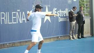 Feliciano Lopez Practicing, Madrid 07/05/12