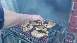 🏡 বাড়ির বাগানে Meat 🥩 BBQ | বসন্ত এসে গেছে! 🇬🇧