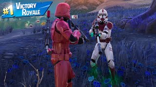 SITH TROOPER Trio Win Gameplay! | Fortnite Battle Royale: Chapter 5 Season 2 No Builds