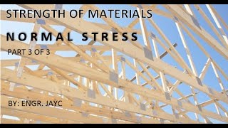 Strength of Materials: Normal Stress Part 3 of 3 (Filipino, English)