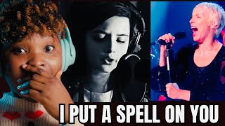 Millennial listening to Angelina Jordan & Annie Lenox “I Put A Spell On You” REACTION