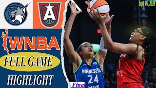 Minnesota Lynx vs Atlanta Dream [ FULL GAME Highlights ] | Sept 10,2024 | WNBA 2024 Season | WNBA