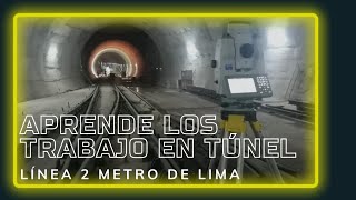 METRO DE LIMA LINEA 2 - ESTACIONAMIENTO DE  LEICA TS 13 CON FILTRADO DE PUNTOS / topografía túnel