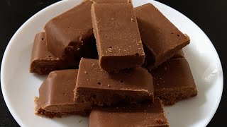 Chocolate Mysore Pak Recipe | Chocolate Chick Pea Flour Burfi | Tasty Chocolate Mysore Pak Recipe