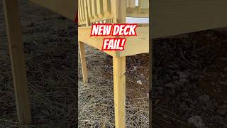 New Deck Done All Wrong. Here’s Some of What Not To Do! #decksafety