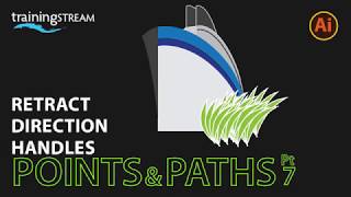 Learn how to retract direction handles for a smooth point in Illustrator