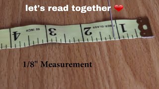 How to read a tape measure/Easy method