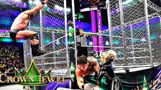 Drew McIntyre vs Karrion kross Steel Cage Match 🤯🔥| #wwe Crown jewel 2022 highlights