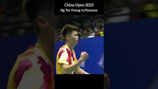 Ng Tze Young vs Prannoy! China Open 2023! #shorts #badminton #chinaopen2023