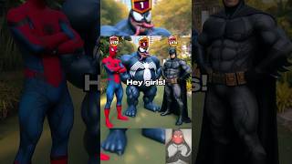 Gym🤣 | Who is best? Spiderman vs Venom vs Batman #shorts #spiderman #brawlstars #marvel