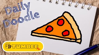 Daily Doodle | Slice of Pizza | Quick Easy Drawings