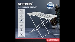 Geepas Electric Clothes Dryer :- GDR63059 UK