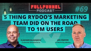 5 thing Rydoo’s marketing team did on the road to 1M users with Jan Dejosse