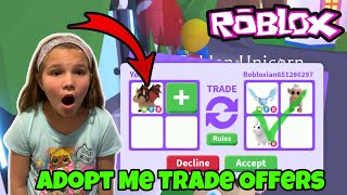 Seeing What People Will Trade For Legendary Neon Pets In Adopt Me! We Caught A Scammer!