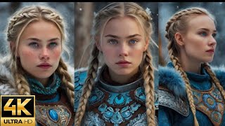 4K Lookbook of AI Generated Nordic Warrior Elegance”