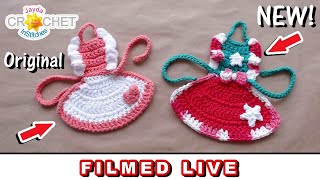 Dish Soap Bottle Christmas Apron - Crochet Live CAL - Friday December 22, 2023