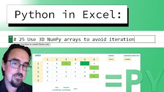 Get FAST results with 3D NumPy arrays! Python in Excel #25