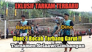 Duet 2 Tubuh kecil terbang Dino & Bagas gemparkan warga selaawi Limbangan