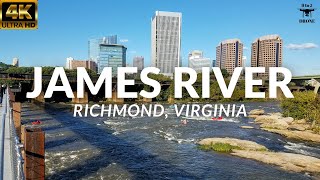 James River 4K Drone Footage | Richmond, Virginia