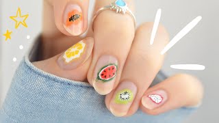 Minimalistic Nail Art 2023 🍉 Fun & Easy Fruit Nail Design Compilation!