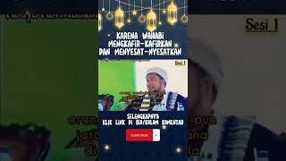 karena Wahabi mengkafir-kafirkan dan menyesat-nyesatkan