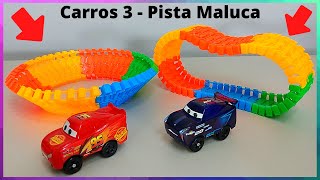 Carros 3 - Cars 3 (Lightning McQueen Vs Jackson Storm) Com Pista de Corrida