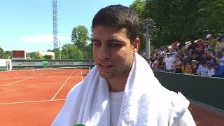 Carlos Alcaraz Interview at Roland Garros pre Semi Final match vs Novak Djokovic - 9th June 2023