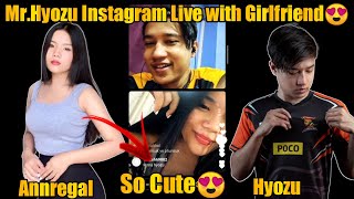 @Mr.Hyozu Instagram Live With GirlFriend🥰😍 || Girlfriend Revealed💕