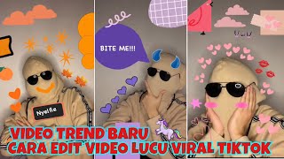 Cara edit video latar belakang emoji viral Di android & iphone | Tiktok trend