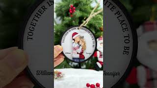 Christmas Together Is Our Favorite Place - Personalized 2-Layered Wooden Ornament