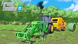 Custom Baling in Iowa | Hay Series | Farming Simulator 22 | Roleplay