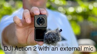 Testing to find the right external mic for the DJI Action 2