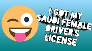 !!! SURPRISE 😀 I got my SAUDI female driver's license @Makkah